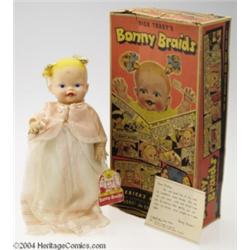 Dick Tracy's Bonny Braids Baby Doll NMIB (Ideal Toys, 1951).