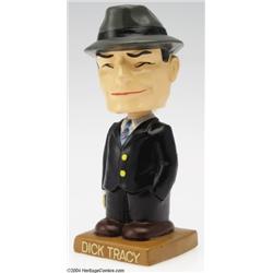 Dick Tracy 7" Nodder Doll With Ceramic Head (Manufacturer Unknown, 1960s).