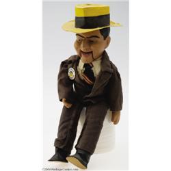 Dick Tracy Prototype Marionette Doll With Original Box (1950s).
