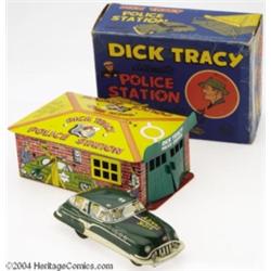 Dick Tracy Automatic Police Station With Car in Box (Marx, 1953).