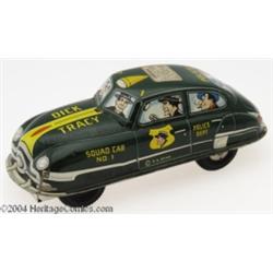 Dick Tracy Squad Car No. 1 - Friction Wind With Characters (Marx, circa 1949-52).