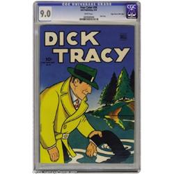Four Color #56 Dick Tracy - Mile High pedigree (Dell, 1940) CGC VF/NM 9.0 White pages.