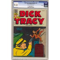 Dick Tracy #80 File Copy (Harvey, 1954) CGC VF/NM 9.0 Cream to off-white pages.