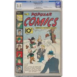 Popular Comics #1 (Dell, 1936) CGC VG- 3.5 Off-white to white pages.