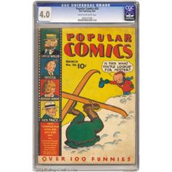 Popular Comics #26 (Dell, 1938) CGC VG 4.0 Cream to off-white pages.