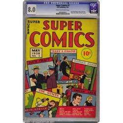 Super Comics #1 (Dell, 1938) CGC VF 8.0 Cream to off-white pages.