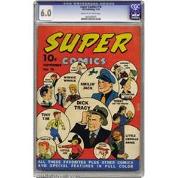 Super Comics #18 (Dell, 1939) CGC FN 6.0 Cream to off-white pages.