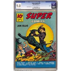 Super Comics #33 Larson pedigree (Dell, 1941) CGC VF/NM 9.0 Off-white to white pages.