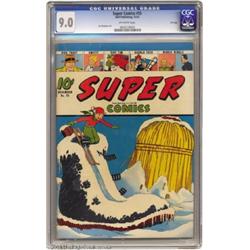 Super Comics #38 File Copy (Dell, 1941) CGC VF/NM 9.0 Off-white pages.