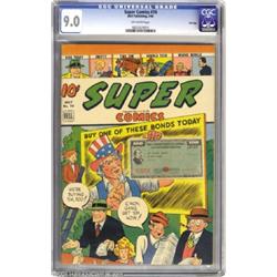 Super Comics #74 File Copy (Dell, 1944) CGC VF/NM 9.0 Off-white pages.