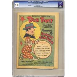 Dick Tracy Presents The Family Fun Book Giveaway #nn (Fawcett, 1940) CGC VF/NM 9.0 Off-white pages.