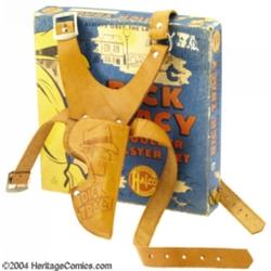 Dick Tracy Shoulder Holster Set With Original Box (Halco, early 1950s).
