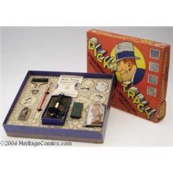 Dick Tracy Fingerprint and Microscope Detective Outfit Complete in Original Box (J. Pressman and Co.