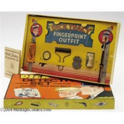 Dick Tracy Detective Set Including Fingerprint Outfit NMIB (J. Pressman and Co., mid-1930s).