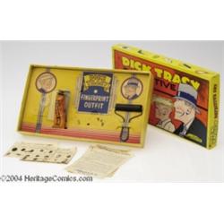 Dick Tracy Detective Set Including Fingerprint Outfit [Smaller Version] with Box (J. Pressman and Co