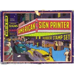 American Sign Printer Rubber Stamp Set #4110 (Superior, 1941).