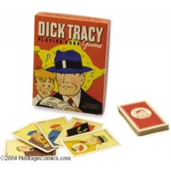 Dick Tracy Playing Card Game NMIB - Orange Box (Whitman, 1934).