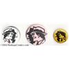 Image 1 : Dick Tracy Set of 3 "Smoking in Shadow" Pinbacks (1980s) Condition: Average NM/MT.