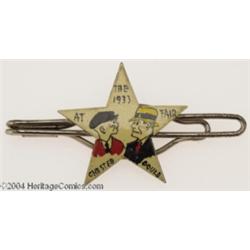 Dick Tracy 1933 Chicago World's Fair Star-Shaped Tie Tack (Chicago World's Fair, 1933).
