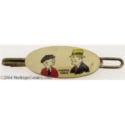 Dick Tracy 1933 Chicago World's Fair Oval-Shaped Tie Tack (Chicago World's Fair, 1933).