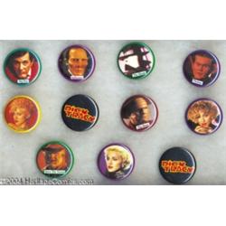Dick Tracy Movie Villains Photo Pinbacks Set of 10 (Buttons, Etc., 1990) Condition: Average MT.