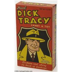 Dick Tracy Candy and Toy Box With Junior Trading Card (Novel Candy and Toy, early 1950s) Condition: 