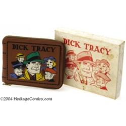 Dick Tracy Leather Billfold in Original Box (Aristocrat, 1950s).
