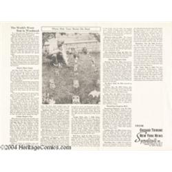 Dick Tracy Rogues' Gallery Graveyard Promo (The Chicago Tribune, 1950s) Condition: NM.