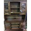Image 2 : ASHLEY SIGNATURE COLLECTION: WALNUT LEATHER INLAY EXECUTIVE DESK, WITH CREDENZA WITH USB, AND 110V