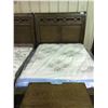 Image 1 : ASHLEY SIGNATURE WALNUT INLAY QUEEN SLEIGH BED , INCLUDES HEADBOARD, FOOTBOARD, AND SIDE RAILS