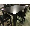 Image 1 : DARK WOOD CONTEMPORARY BAR HEIGHT DINING TABLE