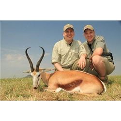 South African Plains Game Safari including trophy fees for 1 Gemsbuck, 1 black wildebeest and 1 comm