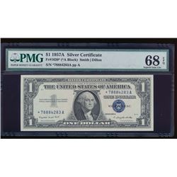 1957A $1 Silver Certificate Star Note PMG 68EPQ