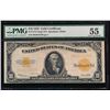 1922 $10 Large Gold Certificate PMG 55