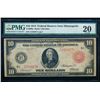 1914 $10 Minneapolis Red Seal Federal Reserve Note PMG 20