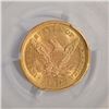 Image 4 : 1877-S $2.5 Liberty Head Quarter Eagle Gold Coin PCGS MS62