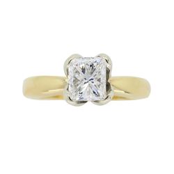 14KT Two Tone Gold 0.78ct Diamond Ring