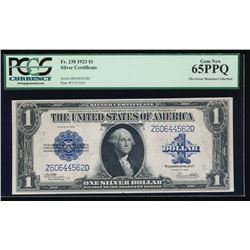 1923 $1 Silver Certificate PCGS 65PPQ