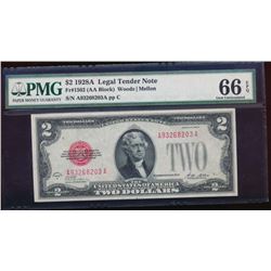 1928A $2 Legal Tender Note PMG 66EPQ