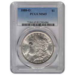 1888-O $1 Morgan Silver Dollar Coin PCGS MS65