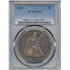 Image 1 : 1872 $1 Seated Dollar Coin PCGS F15