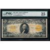 Image 1 : 1922 $20 Gold Certificate PMG 25