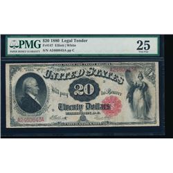 1880 $20 Legal Tender Note PMG 25