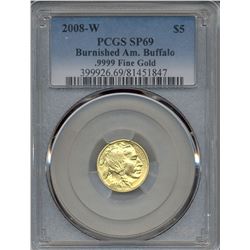 2008-W $5 Buffalo Gold Coin PCGS SP69