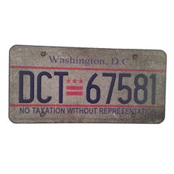 Resident Evil: The Final Chapter Washington DC License Plate Movie Props