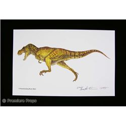 Jurassic Park Lithographic Prints Movie Props