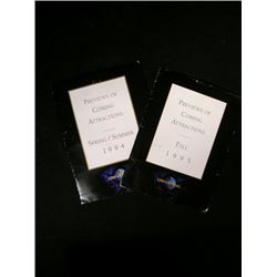 Universal Studios Promotional Packets