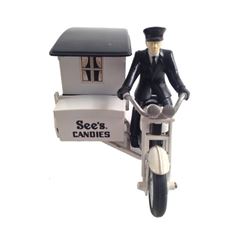 See’s Candies Die Cast Motorcycle With Side Car