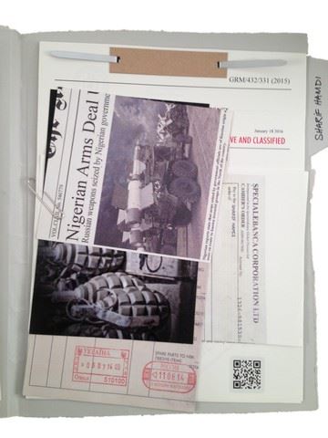 Cia Folder American Assassin Sharif (Khalid Laith) CIA Folder Movie Props