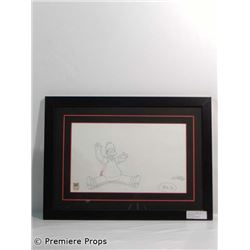 The Simpsons Movie Original Production Drawing Framed